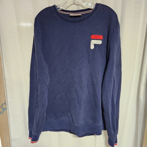 FILA Men's French Terry Crew Neck Pullover Sweatshirt Size XL - Picture 1 of 5